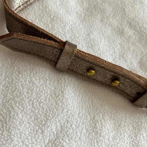 Madewell Women's Gold Metallic Leather The Simple Circle Crossbody Bag, Small - Picture 12 of 16